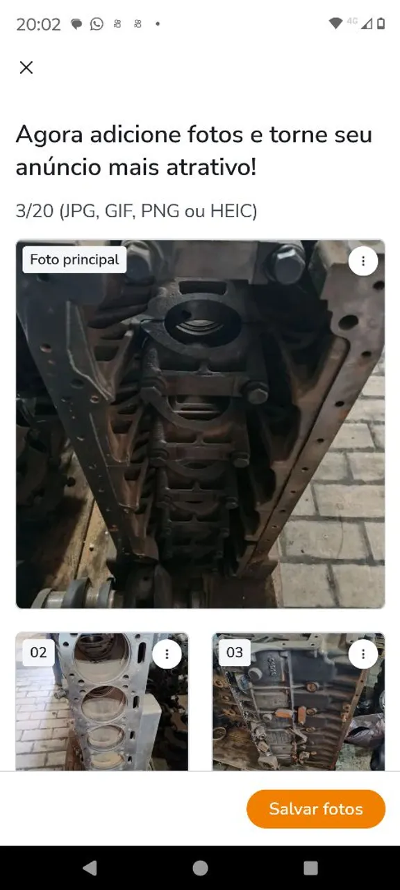 Bloco de Motor 6 Cilindros