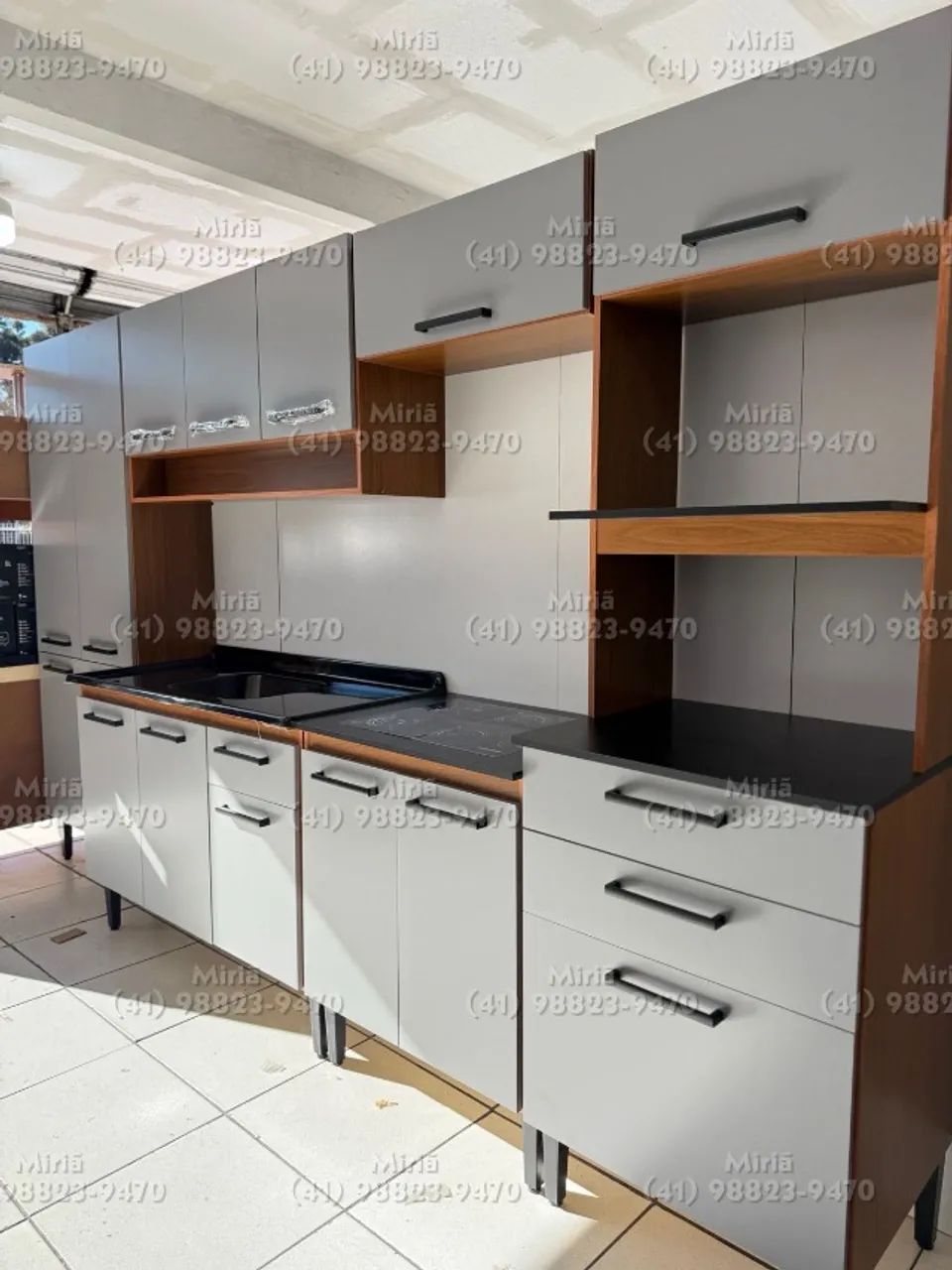 COZINHA COMPACTA 6 PEÇAS - MODERNA E FUNCIONAL!  SEM TAMPO - Foto 2