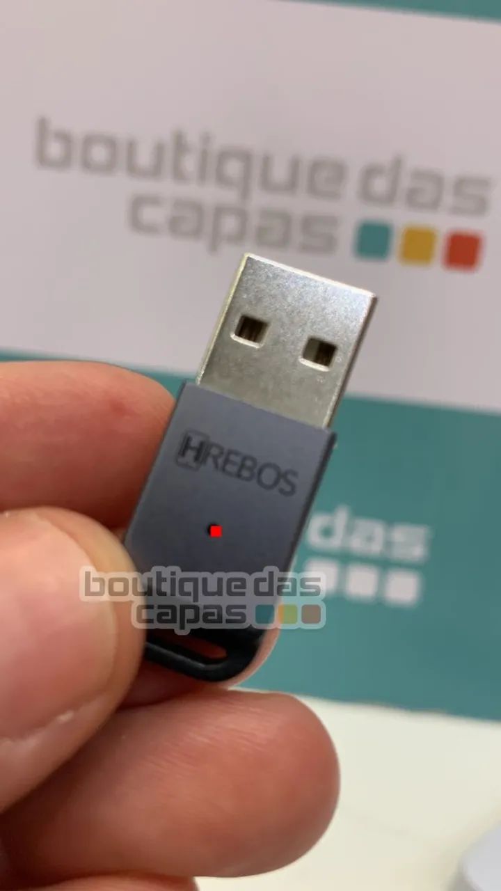 ADAPTADOR BLUETOOTH 5.3 USB PARA PC NOTEBOOK HREBOS AD-228 - Foto 3