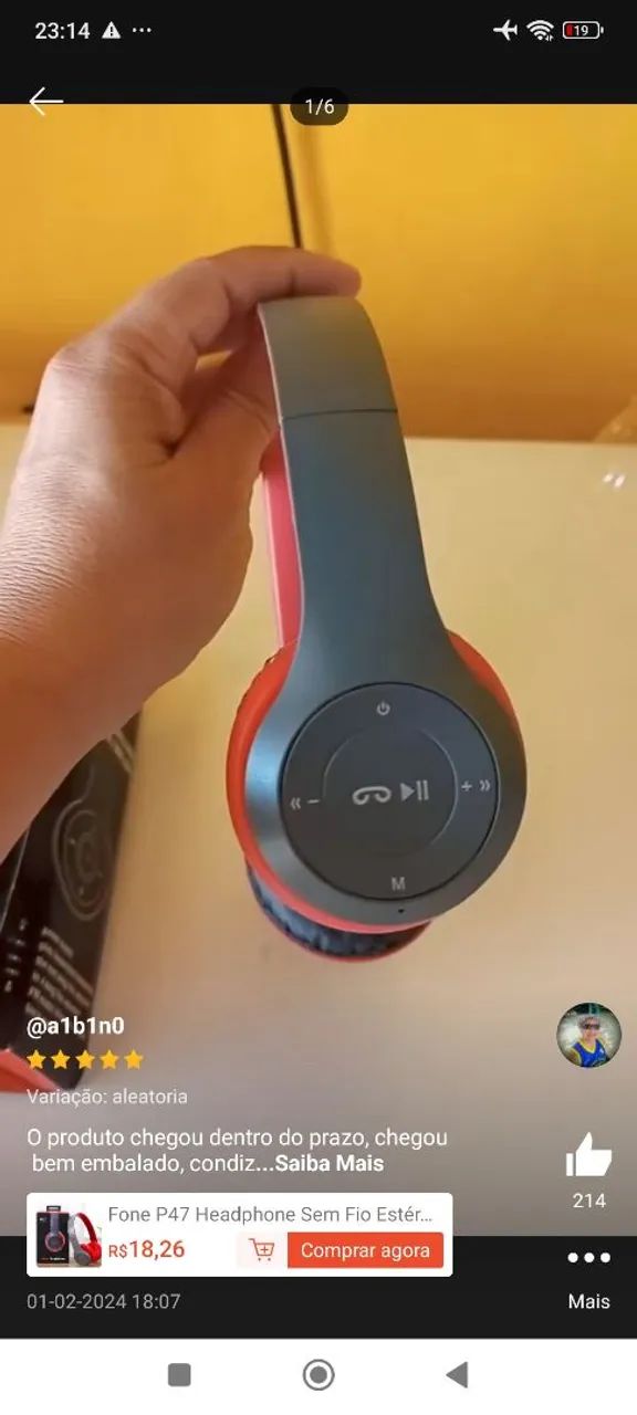 Fone de Ouvido Sem Fio Estéreo Redução de Ruídos Bluetooth 5.0 - Foto 5