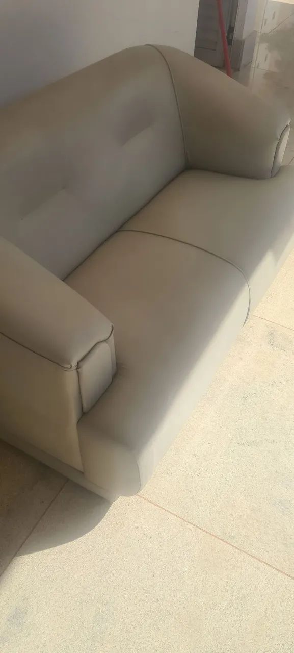 Sofá de Canto Branco em couro - Foto 3