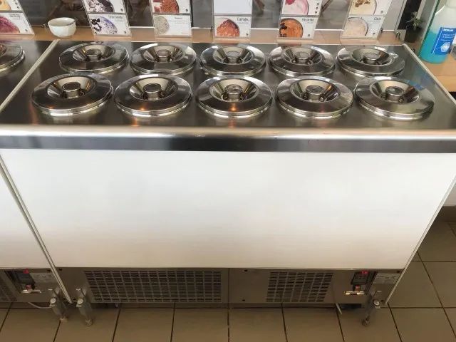 Vitrine Gelato Pozzetto BRX - Balcão para Gelateria - 10 sabores - Foto 6