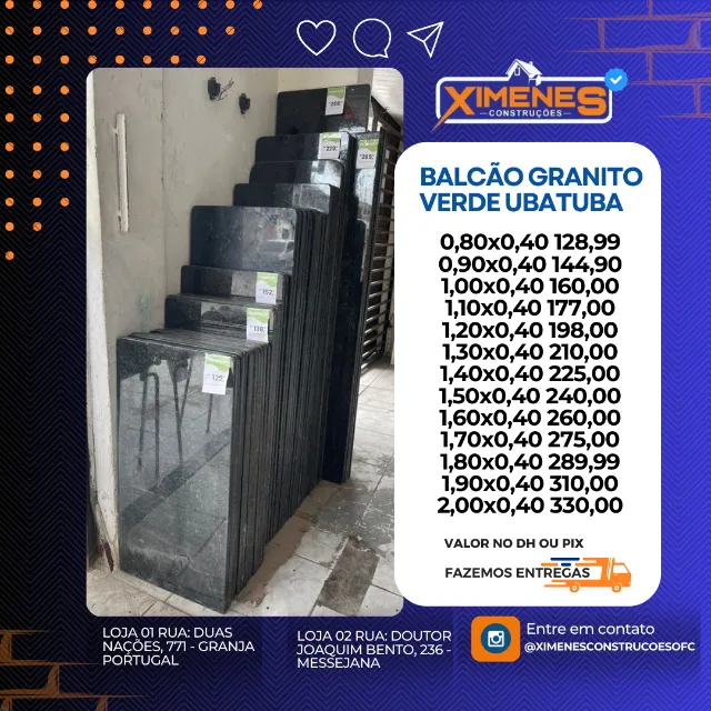 balcao de granito verde ubatuba