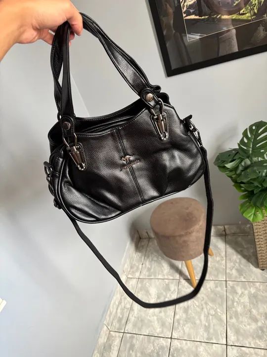 Bolsa de Ombro Preta - Foto 5