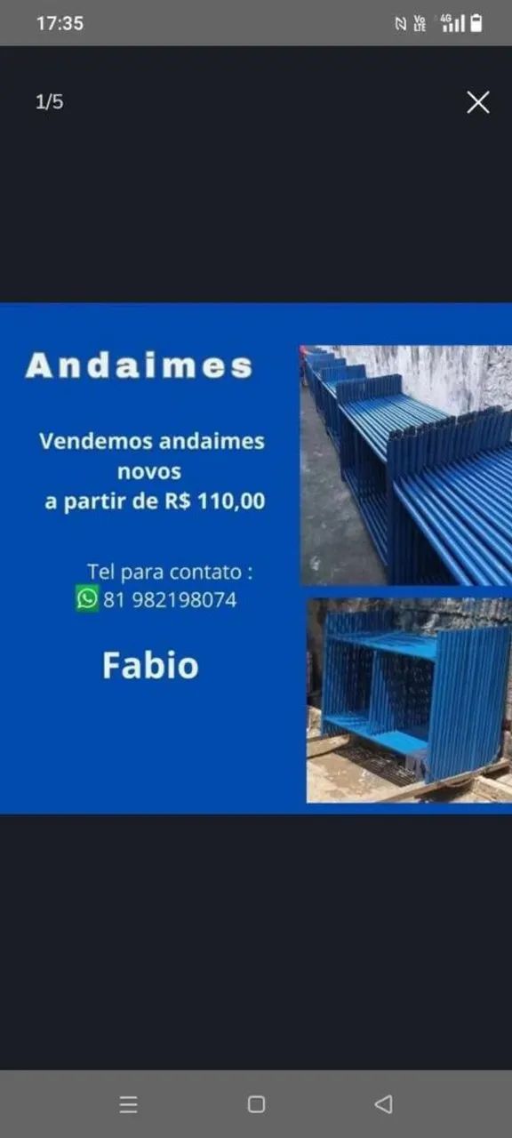Andaime novo