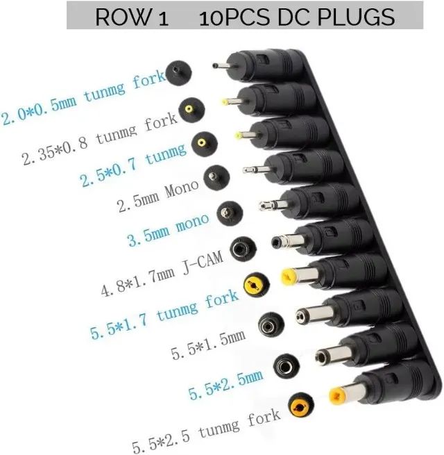 Conectores DC Universais Plug Adaptador Sem Fonte De Alimentação, 34Peças - Foto 5