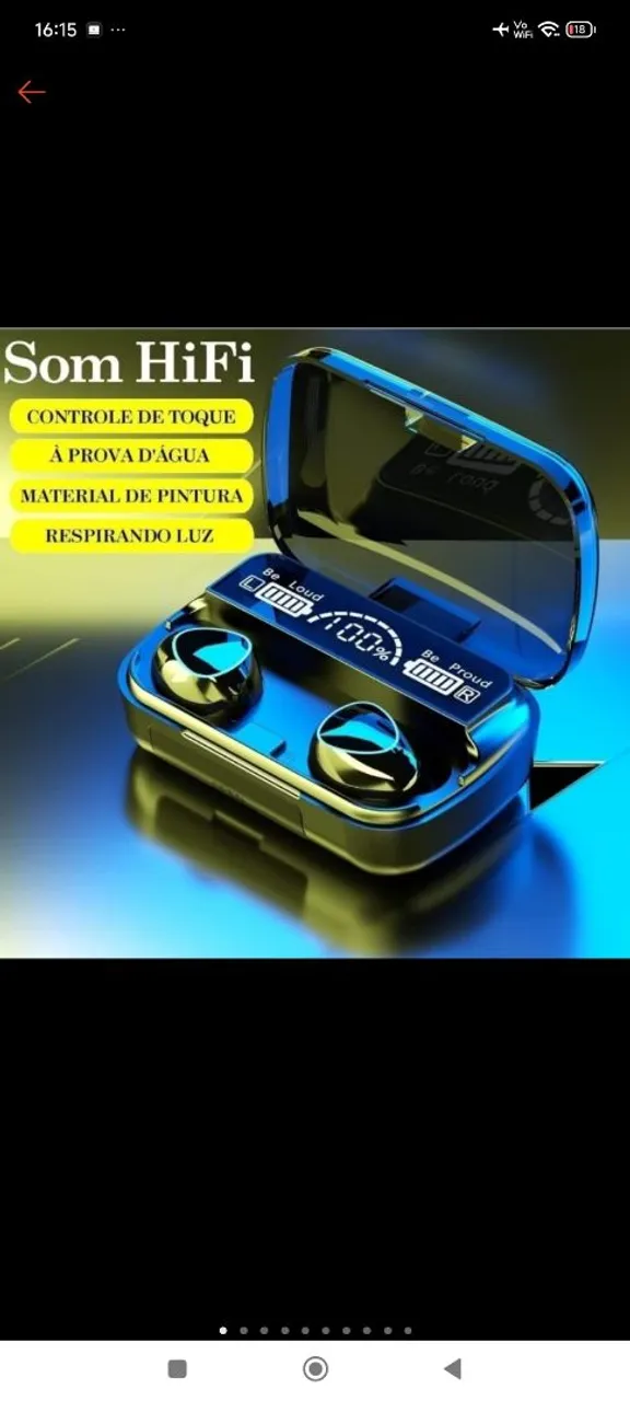 Fone de Ouvido Bluetooth HiFi - À Prova D'Água