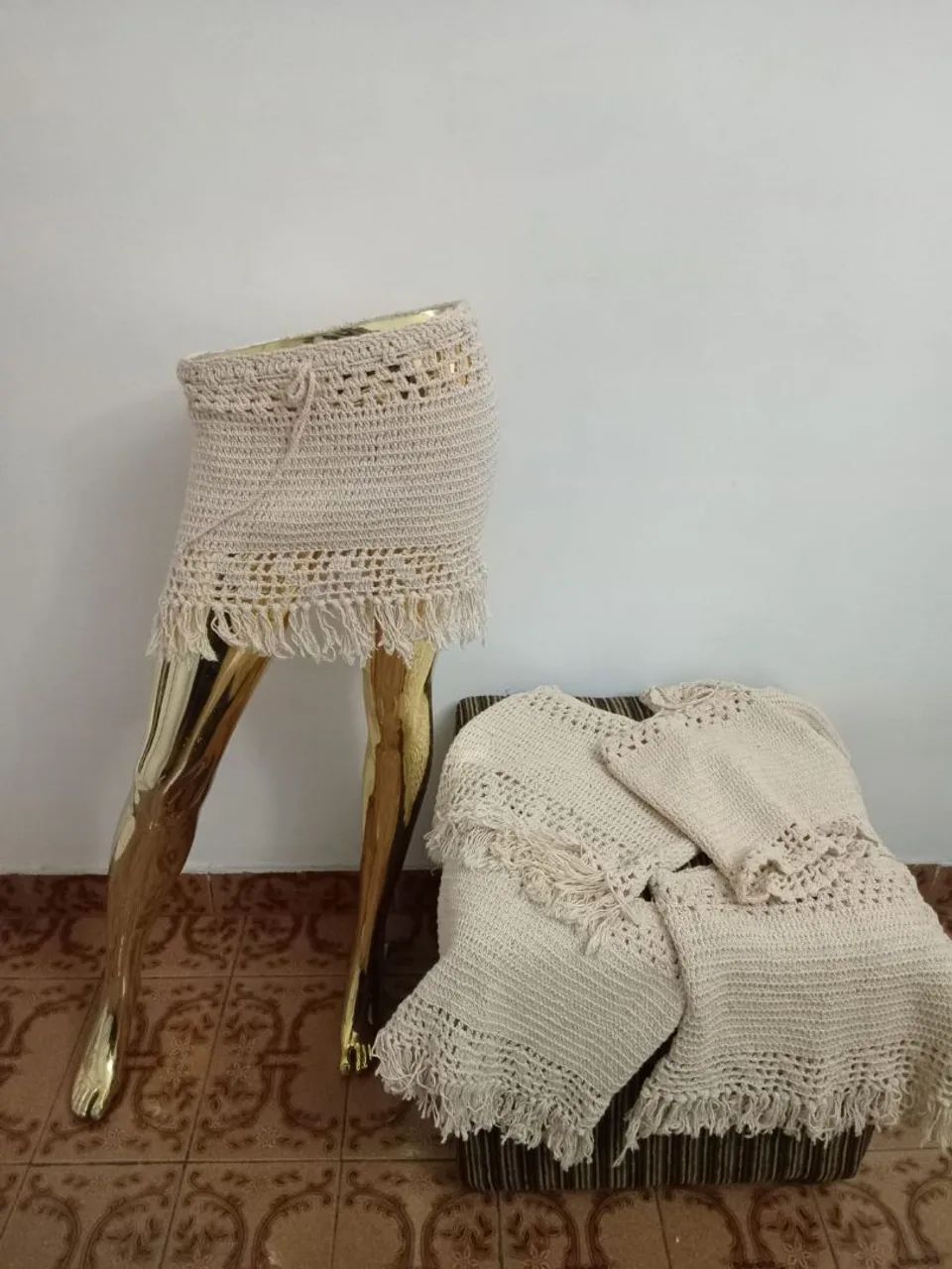 Saia saída de praia crochê preço cada  - Foto 3