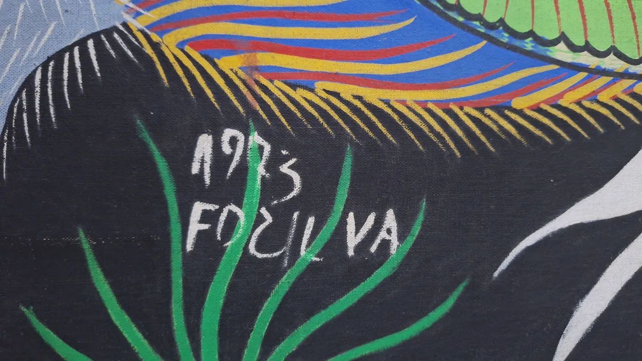 Tela Chico da Silva "Dragão" - Foto 4