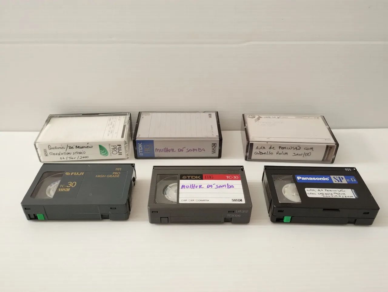 3 Fitas VHS-C Cassete Regraváveis - Fuji TDK Panasonic (impecáveis) - Foto 3
