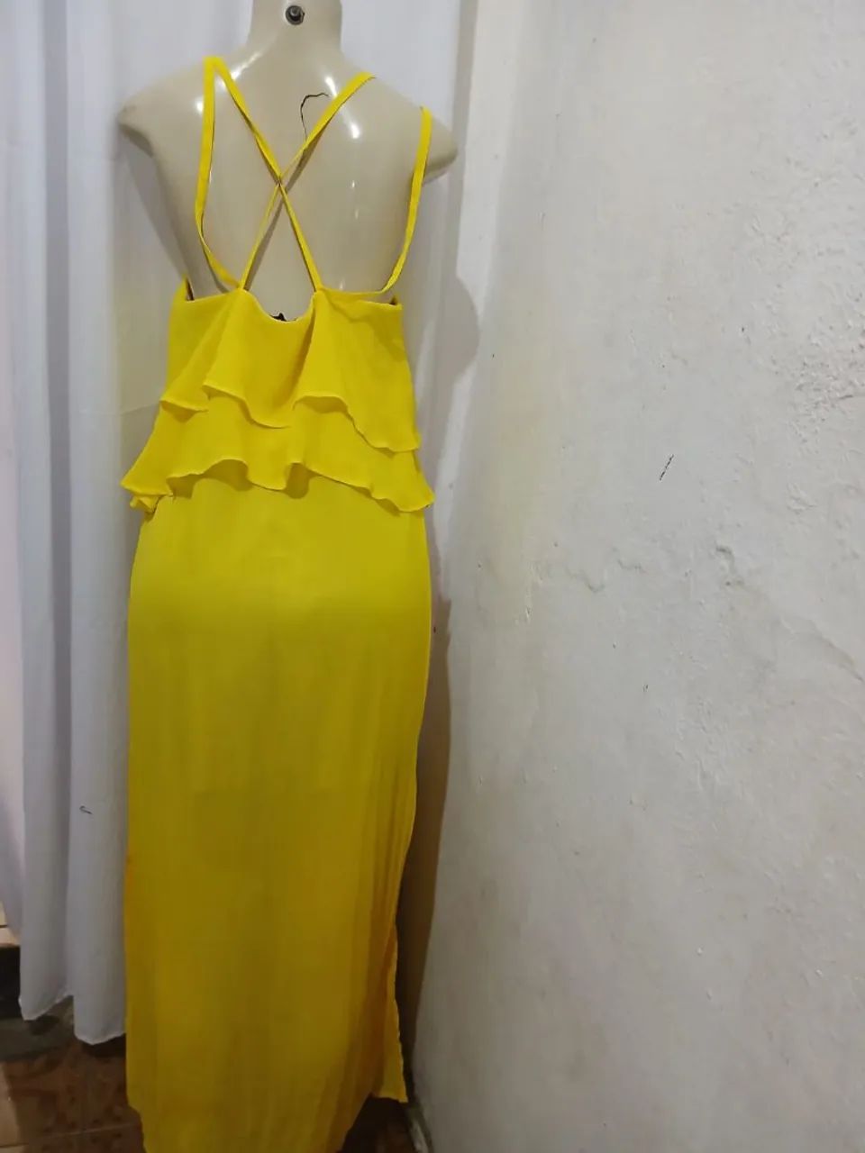 Vestido Rosa com Desenho de Papagaio - Foto 3