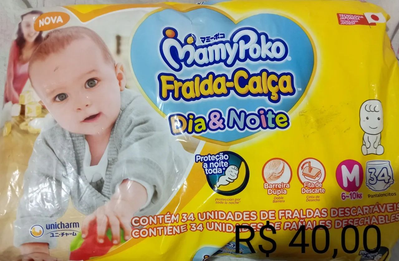 Fraldas tamanho M