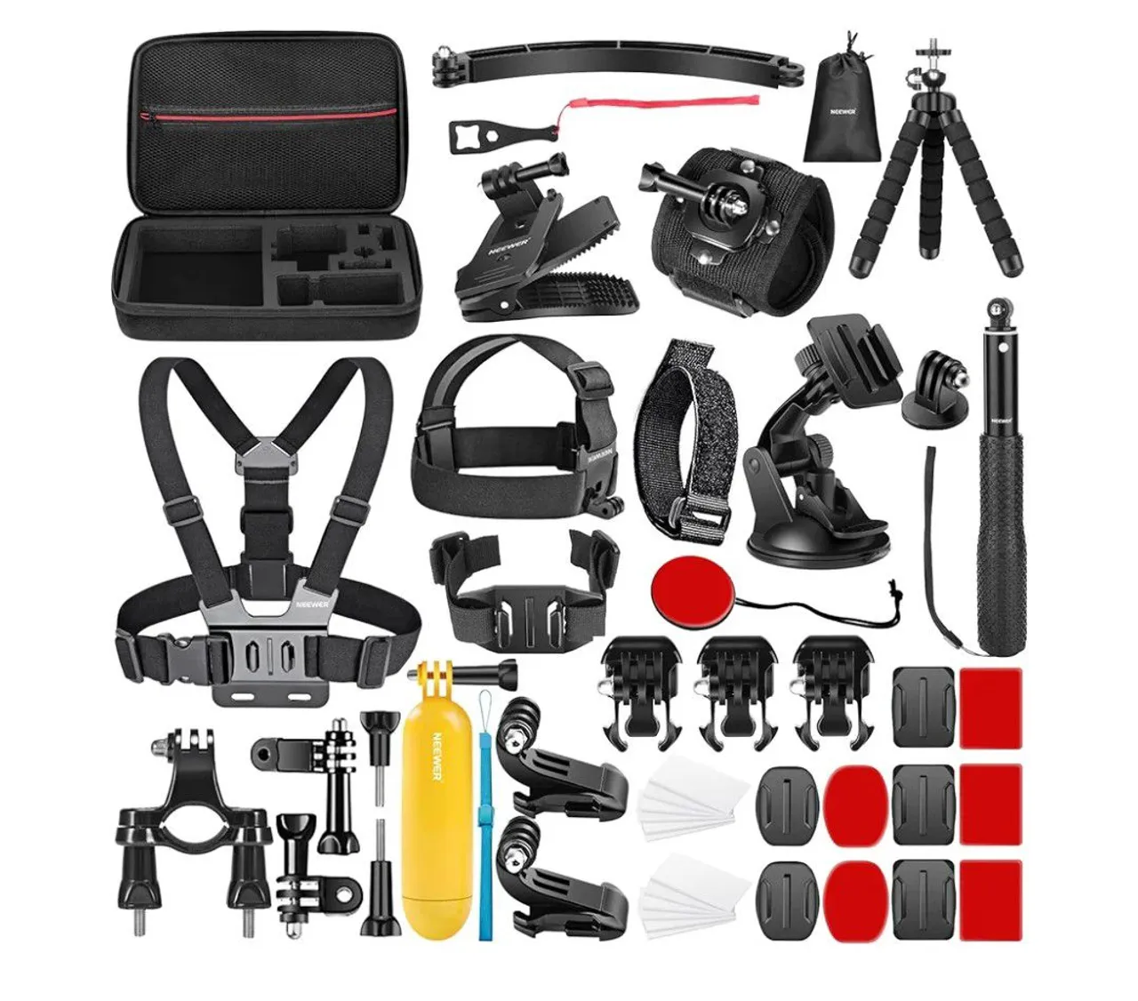 Kit de Acessórios para Câmera de Ação - GoPro, DJI Osmo e Similares
