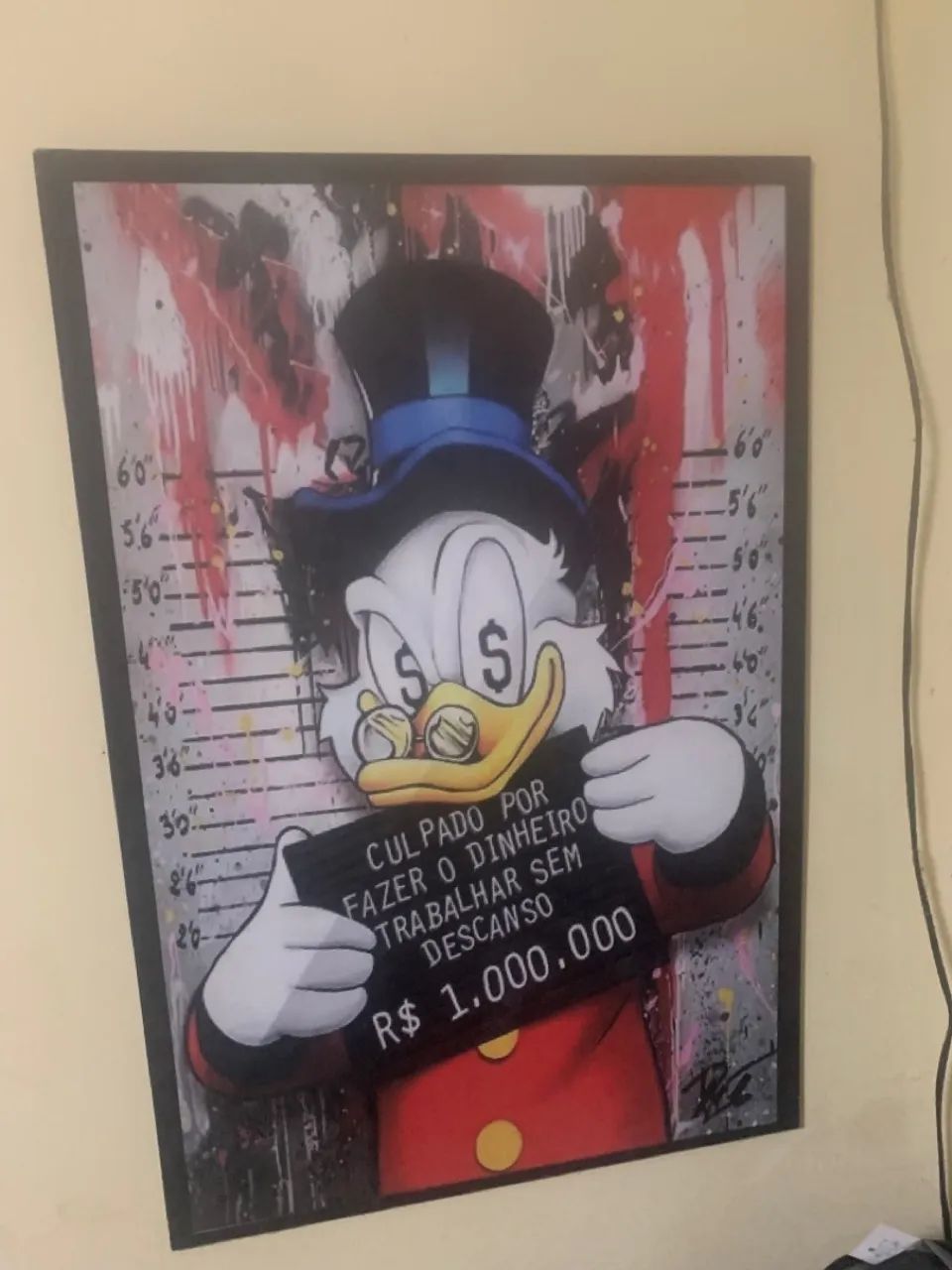 Quadro Decorativo Tio Patinhas -