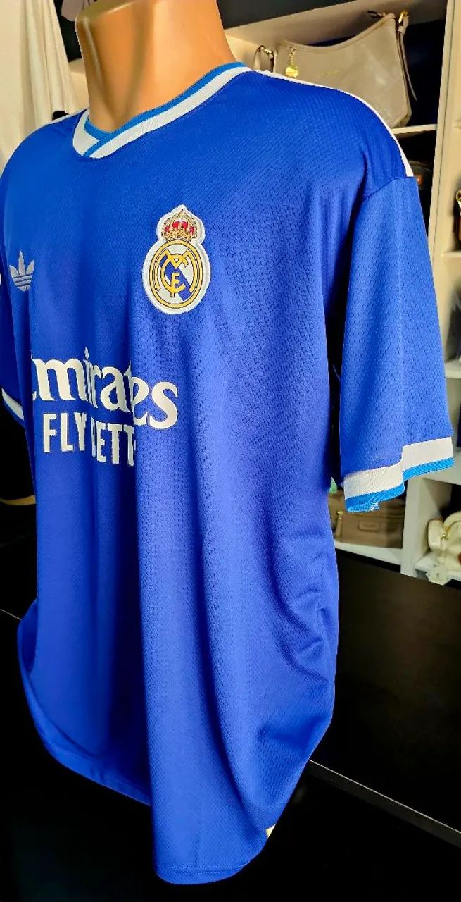 Camisa do Real Madrid 2025/26 Azul Primeira Linha Premium Promoção Black Friday  - Foto 5