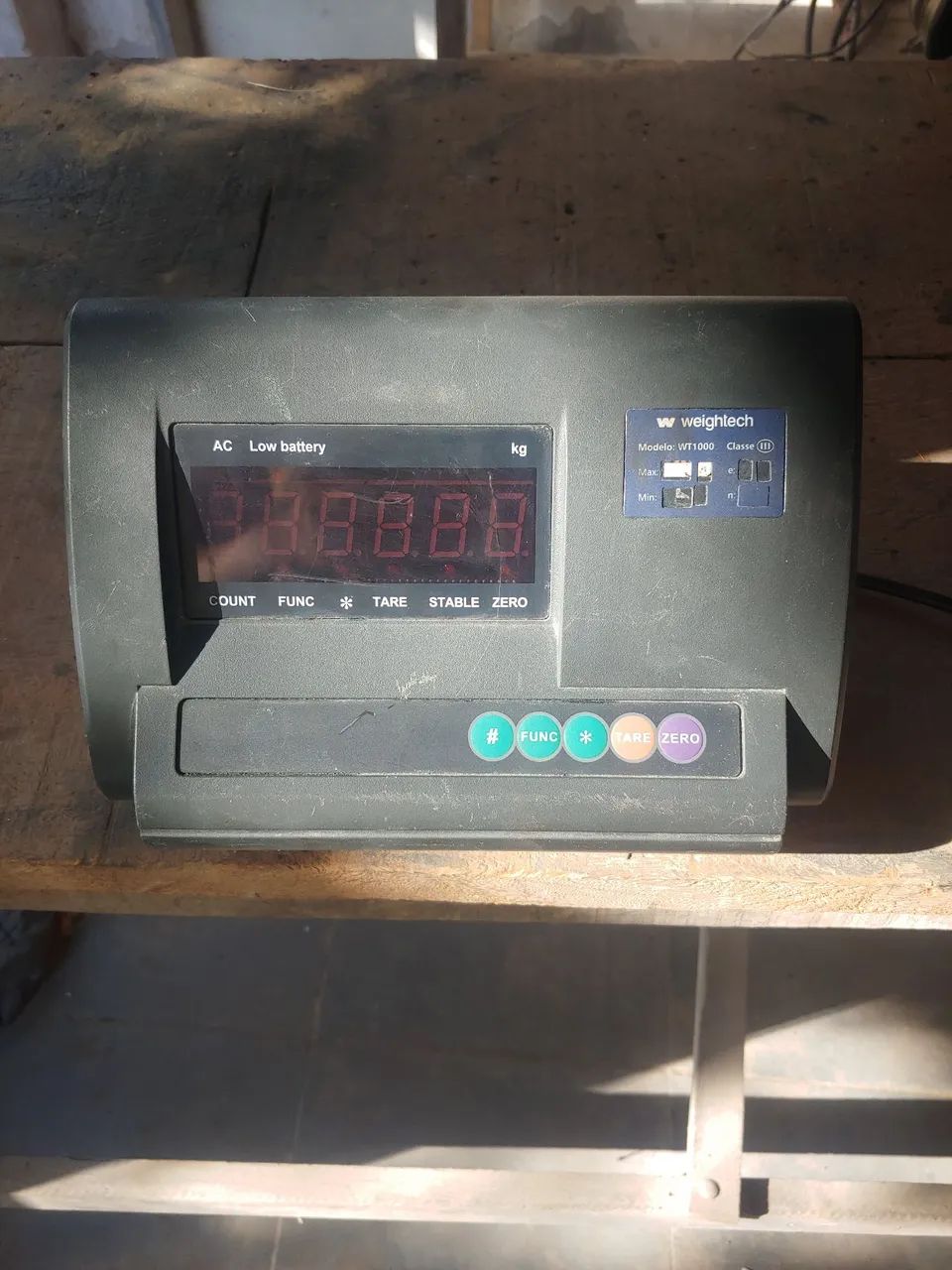 Indicador de pesagem weightech WT1000 - Foto 5