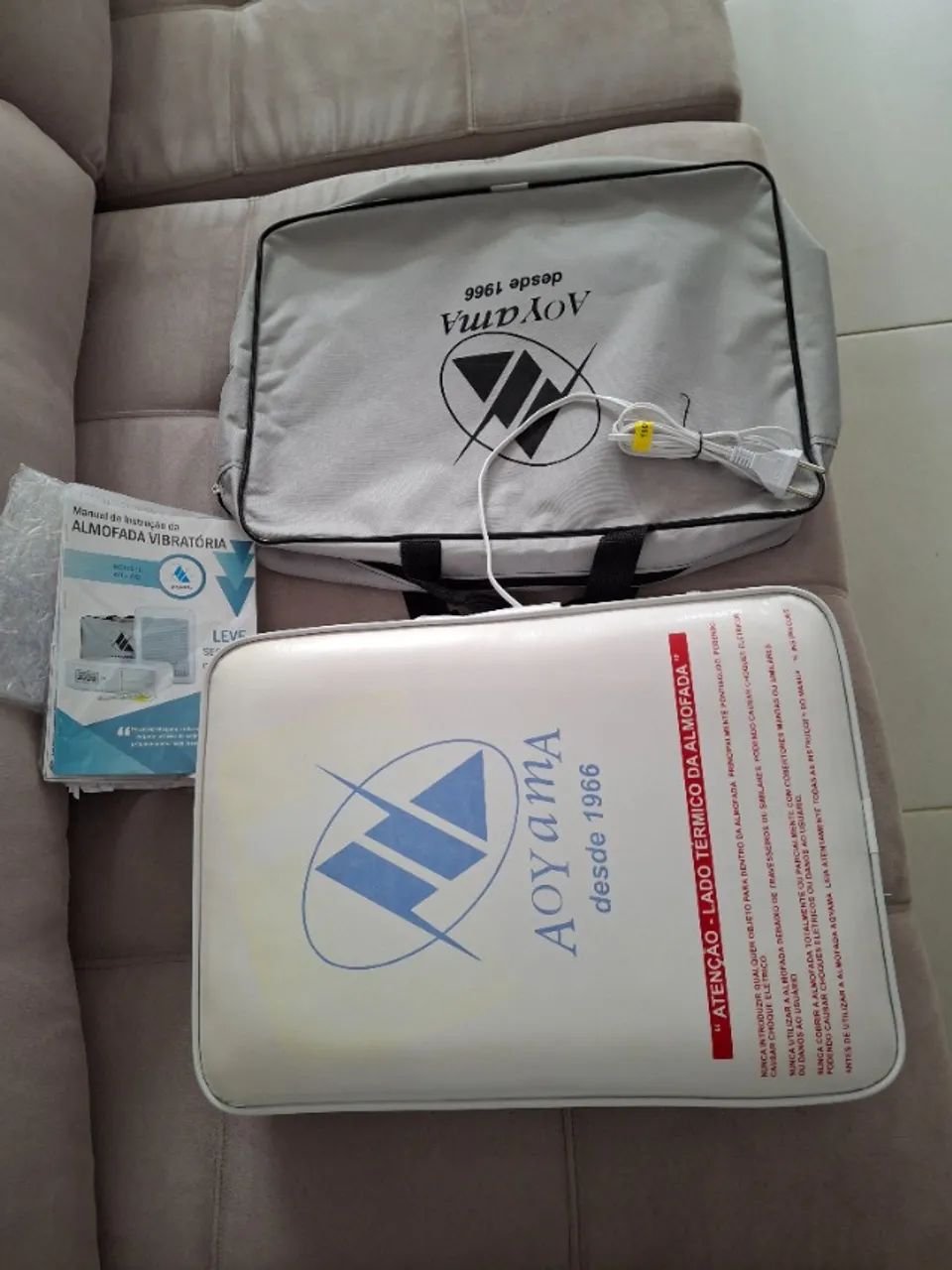Almofada Vibratória, Veja fotos c alguns exemplos de Massagem, Sem Uso ,AOYAMA   - Foto 3