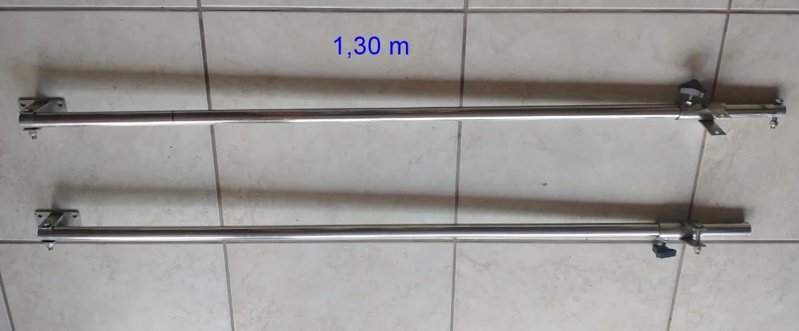 Braço de aço inox com corrediça para toldo de motorhome - Foto 2