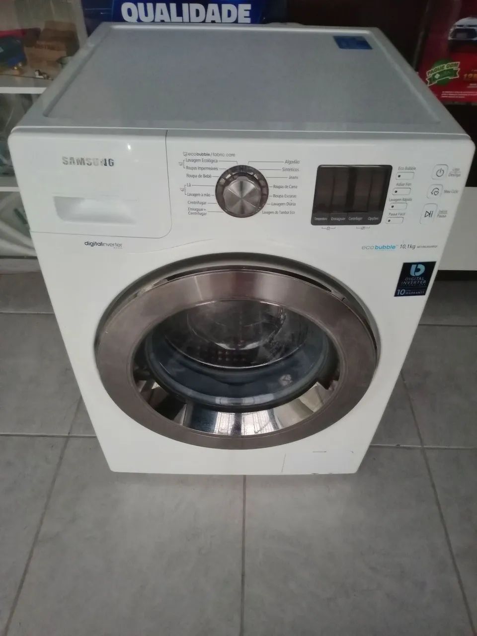  Vendo Máquina de Lavar Roupa Samsung 10,1kg Eco Bubble