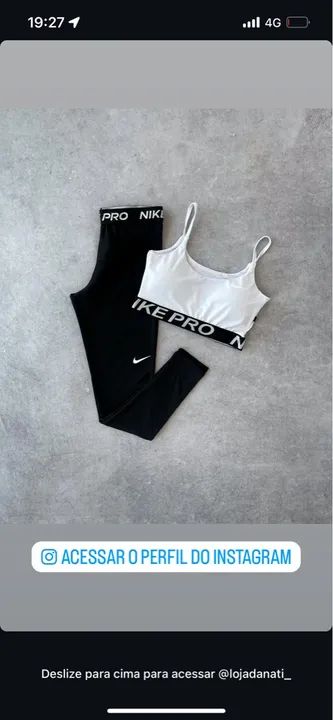 Conjunto Nike Pro - Top e Legging