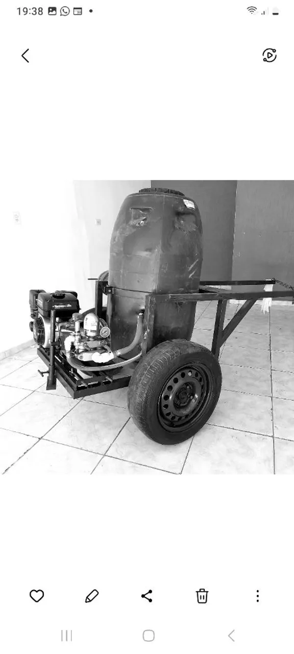 Vendo pulverizador pastagem tração animal