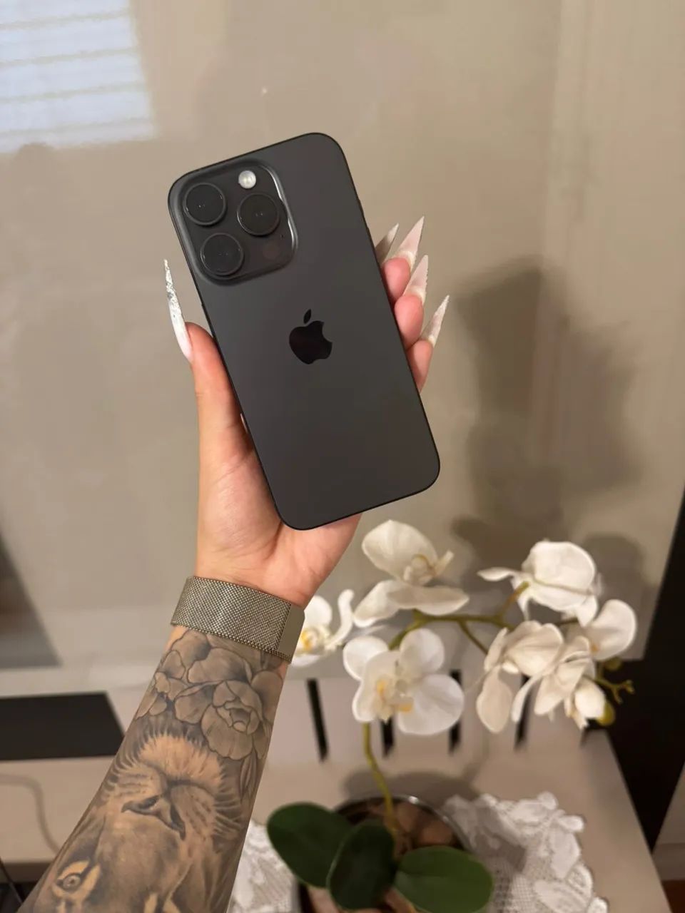 iPhone 15 Pro 256gb Titânio Preto - Foto 2
