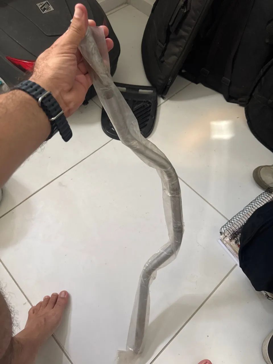 Manopla de guidão para moto xre190 ou broas original 