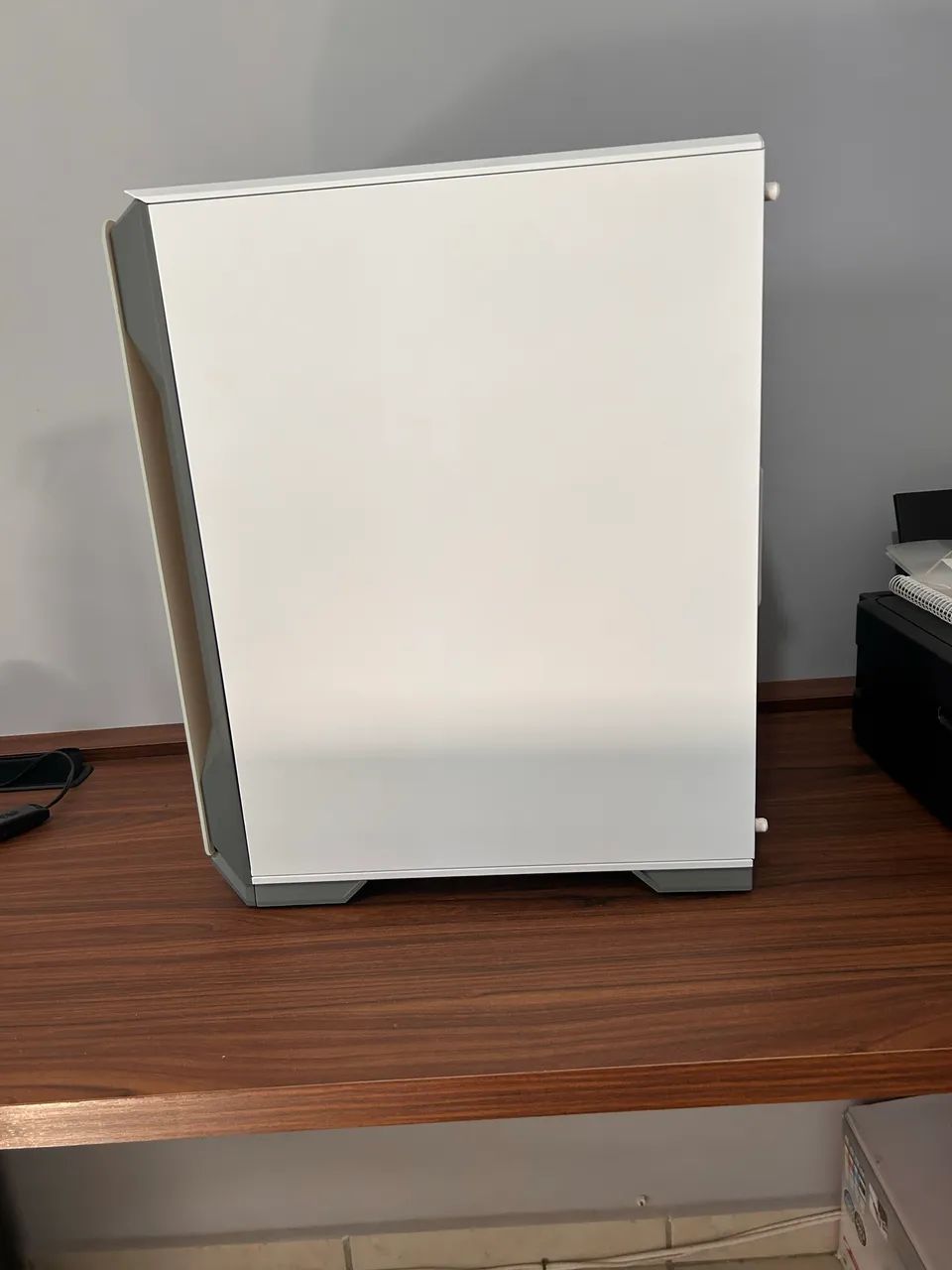 GABINETE GAMER PICHAU POUTER 3 LATERAL DE VIDRO BRANCO, PG-P03-WT - Foto 4
