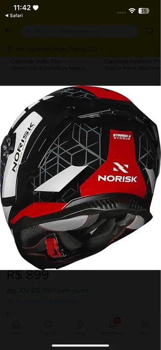 Capacete Norisk Moto - Novo - Foto 4
