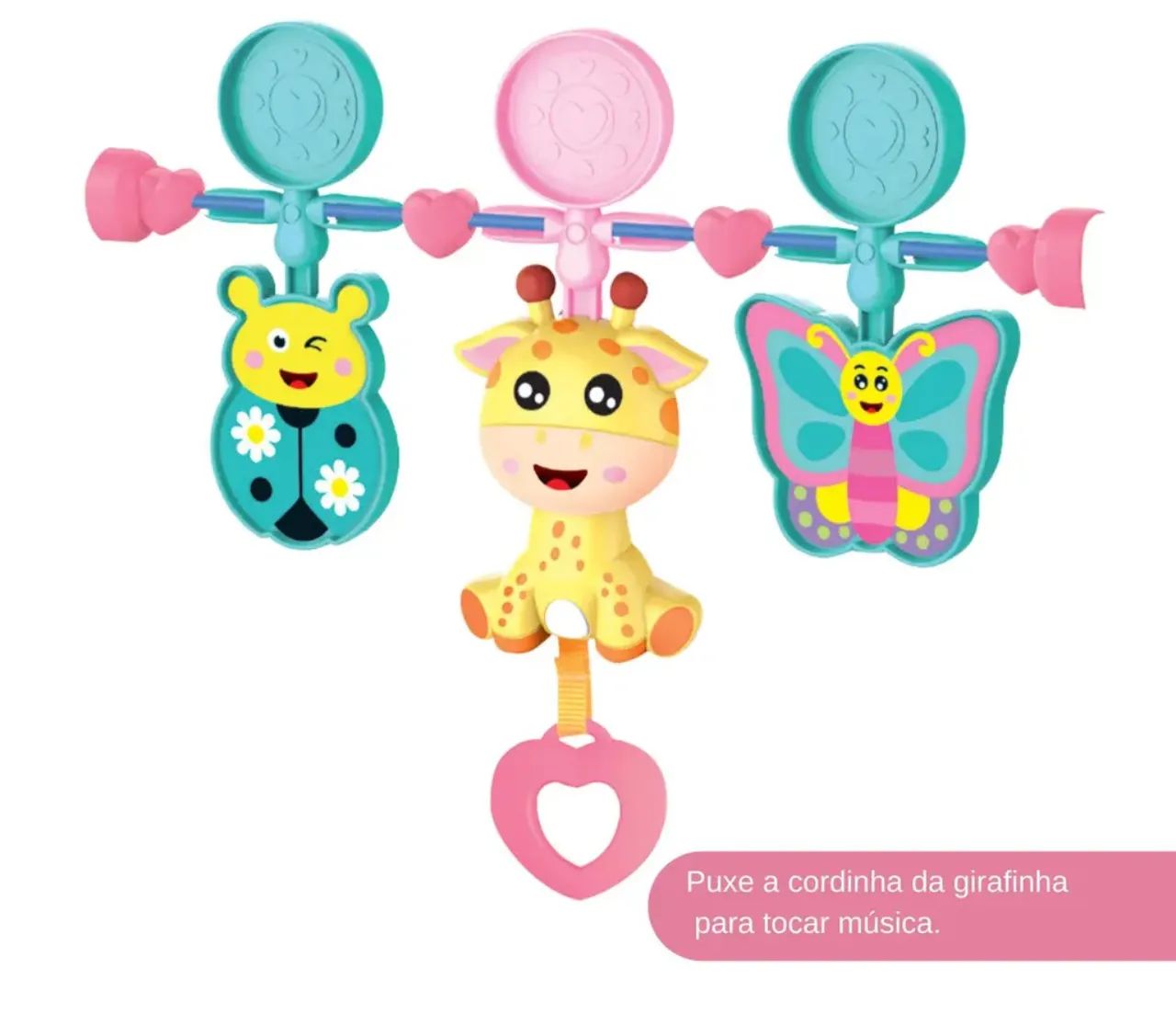 Cadeira de Balanço musical  - Rosa - Foto 5