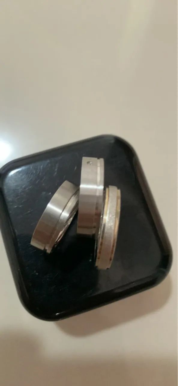 Kit 3 Anéis em Aço- Estilo Minimalista - Foto 5