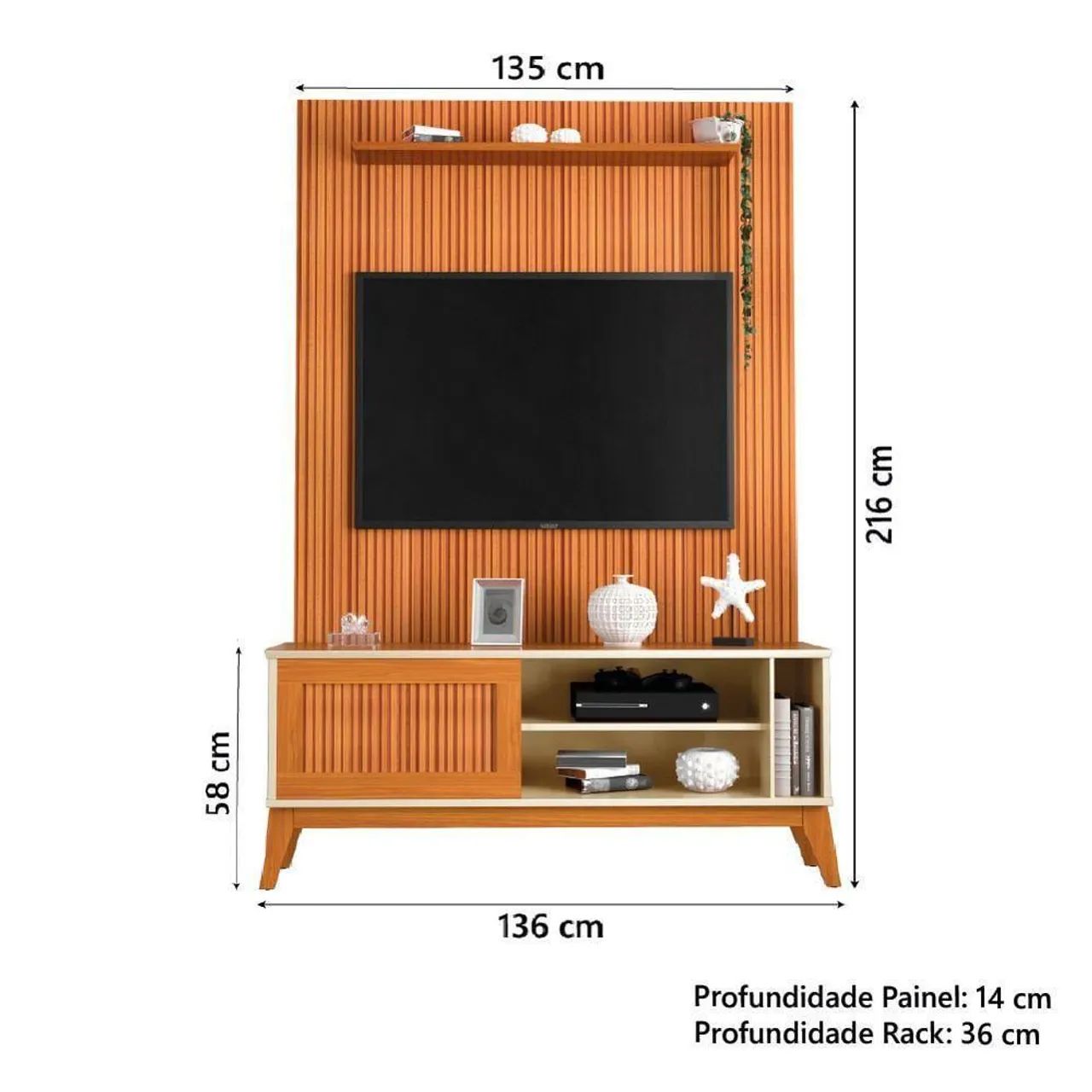 Rack + Painel até 55" - Foto 2