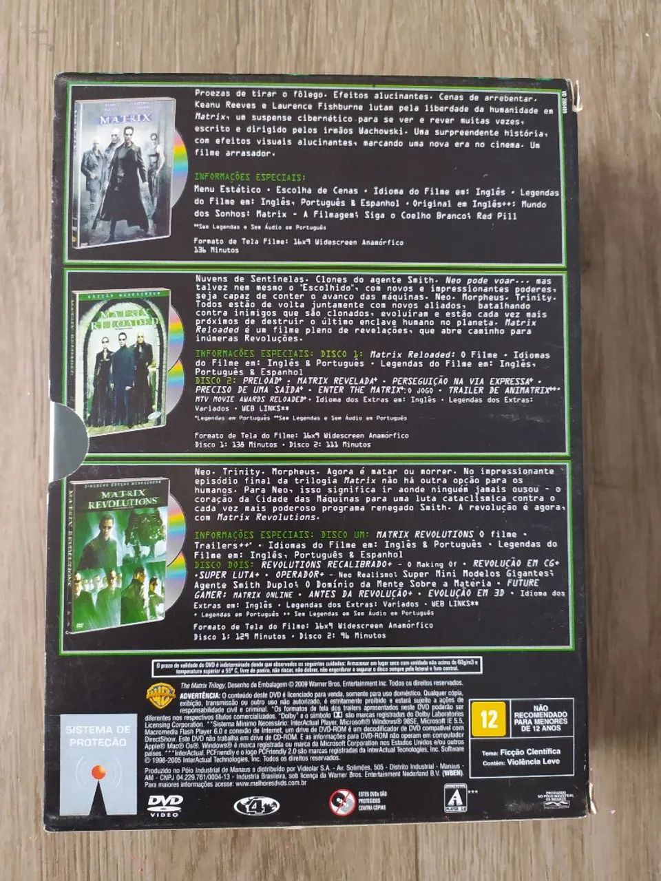 Coleção Matrix - Trilogia em DVD - Foto 2