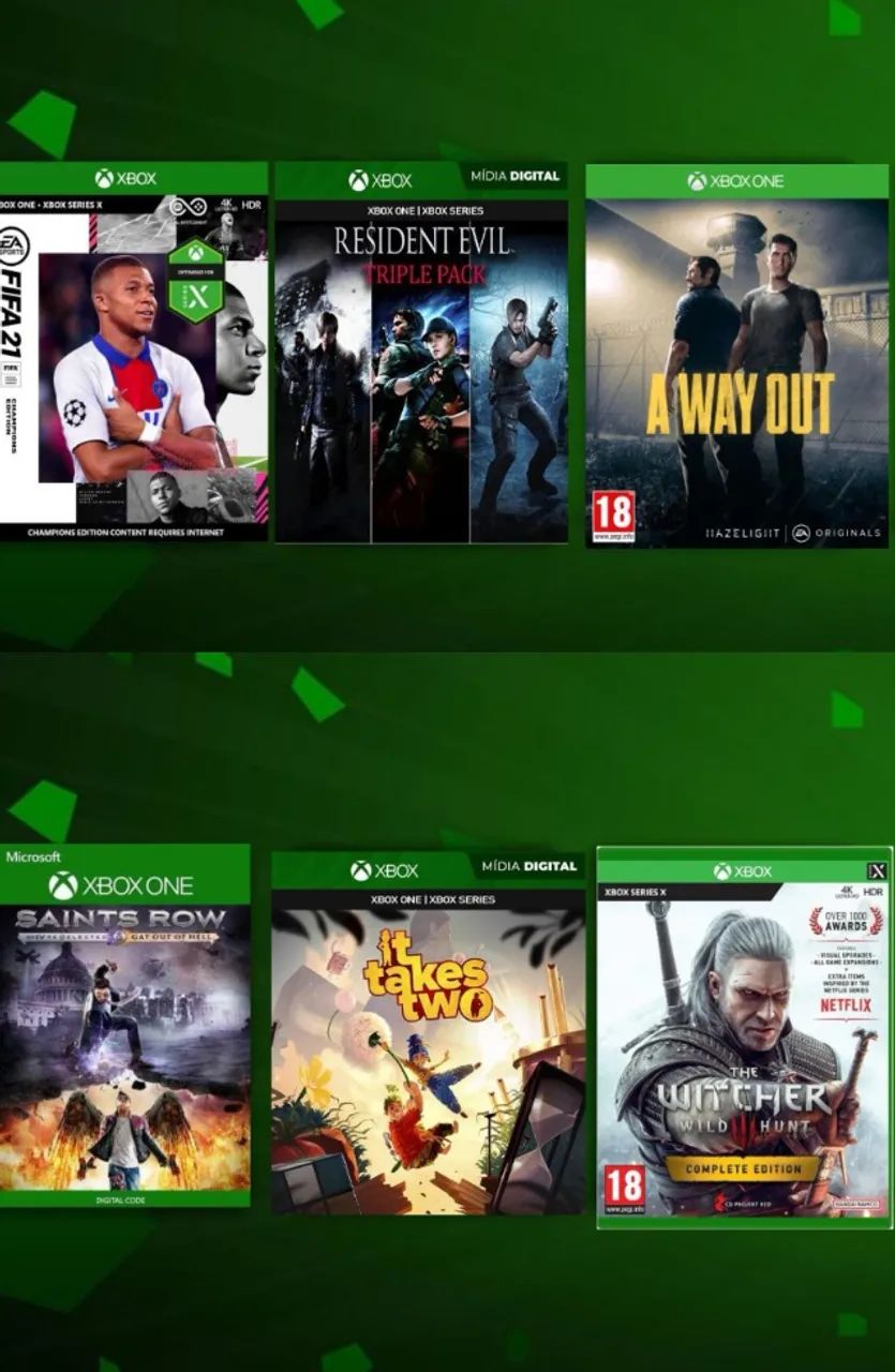 Jogos xbox mídia Digital
