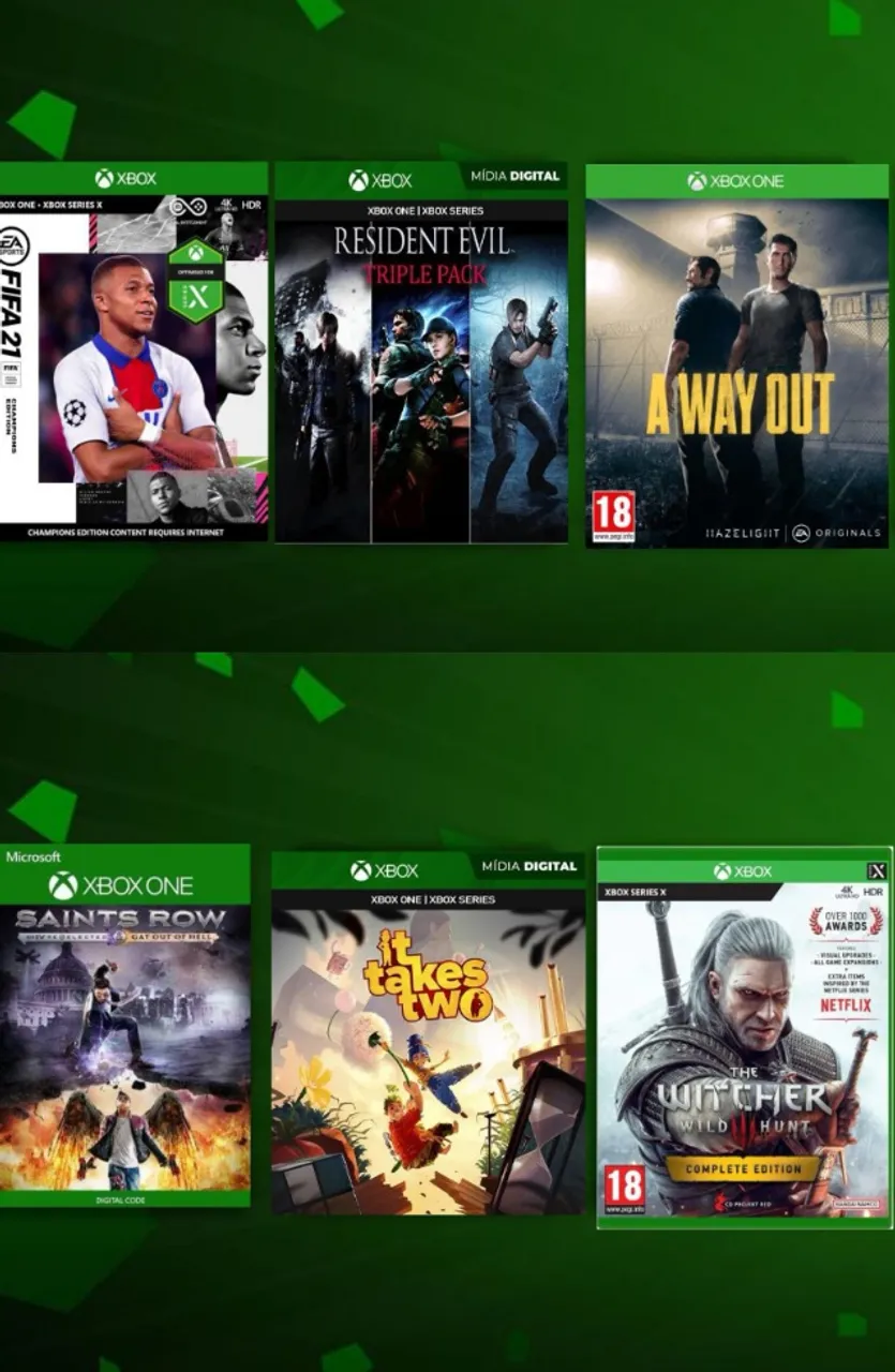 Jogos xbox mídia Digital