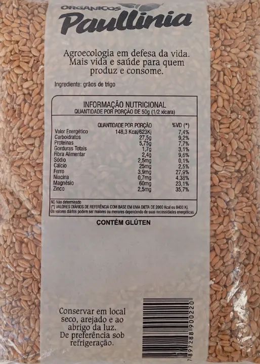 Trigo em Grão Orgânico Paullinia 1kg - Foto 4