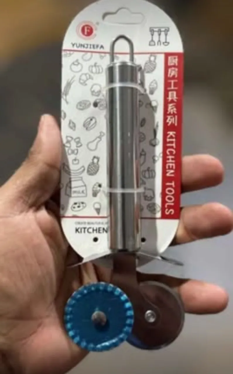 Cortador Fatiador Duplo Pizzas Massas Aço Inox