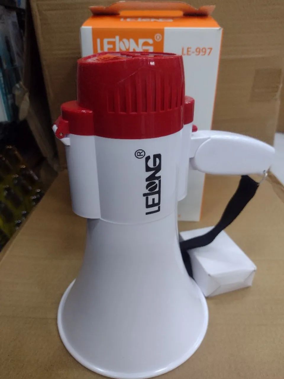 Megafone Portátil Recarregável Com Sirene Musical - Foto 2