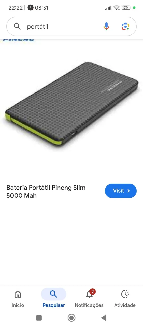 Bateria portátil 