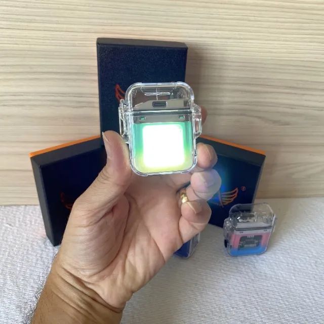 Isqueiro Elétrico Recarregável com chama de Plasma - Foto 5