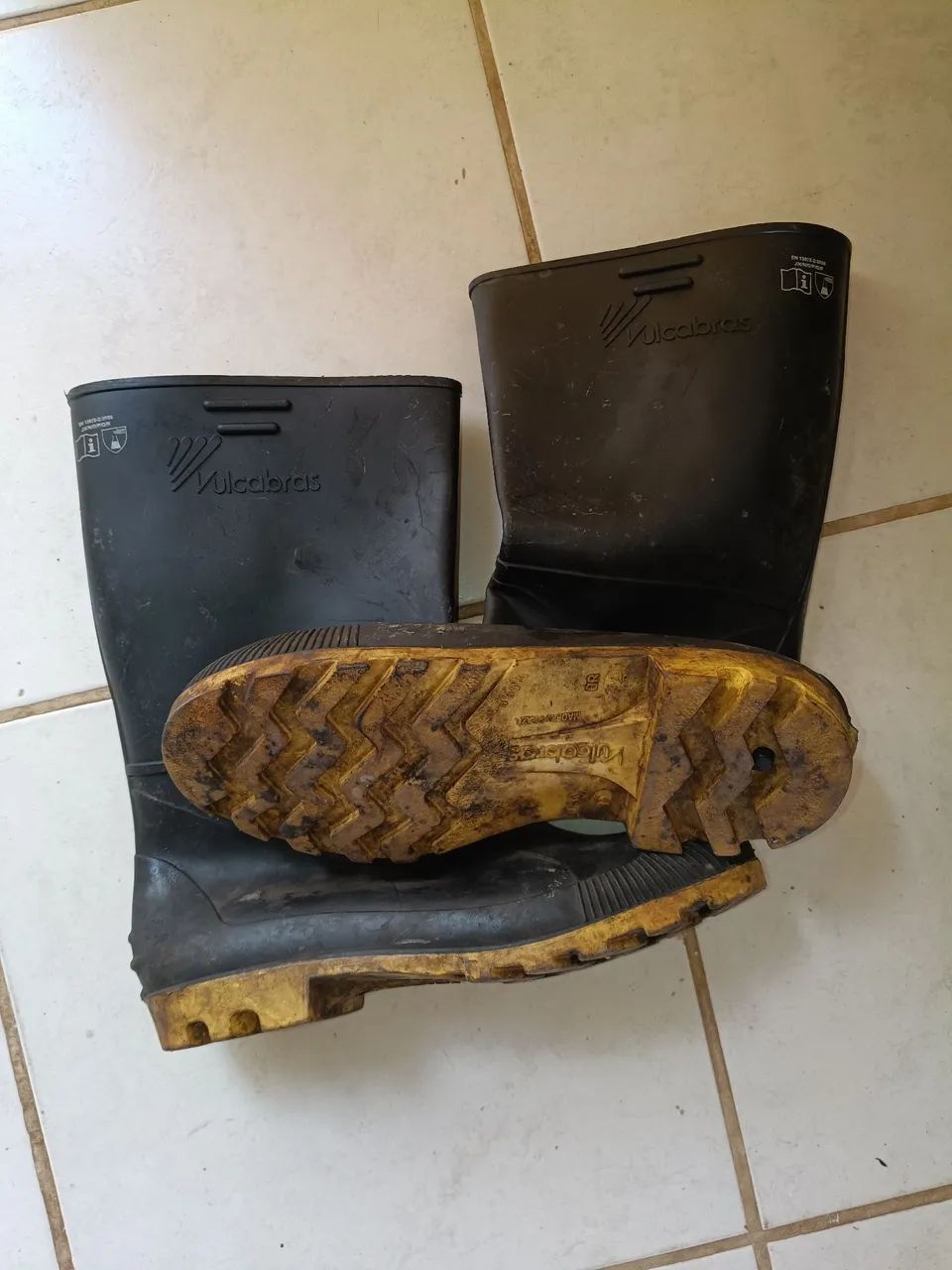 Kit capa de chuva Nylon e bota motoboy  - Foto 4