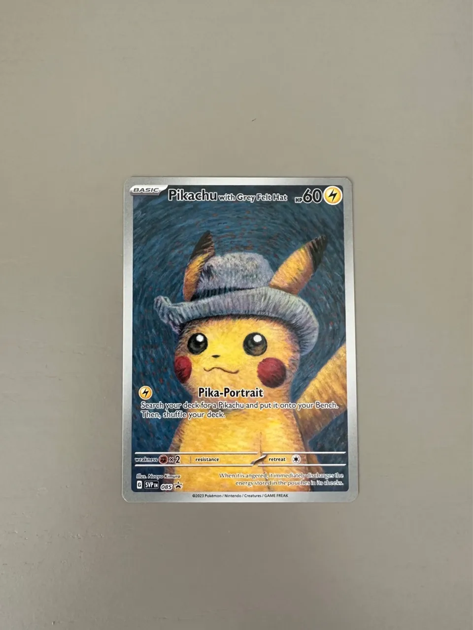 Carta Pokémon Pikachu Van Gogh - Colecionável