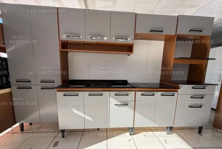 COZINHA COMPACTA 6 PEÇAS - MODERNA E FUNCIONAL!  SEM TAMPO