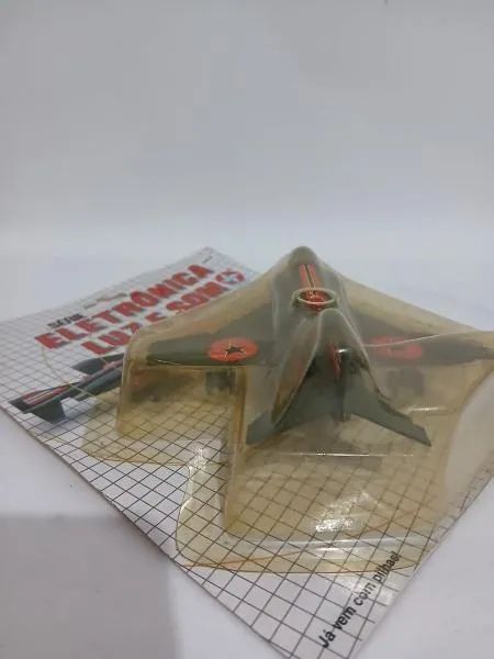 Avião Caça Supersônico dos Anos 90 da Marca Estrela Lacrado - Série Eletrônica Luz e Som  - Foto 2