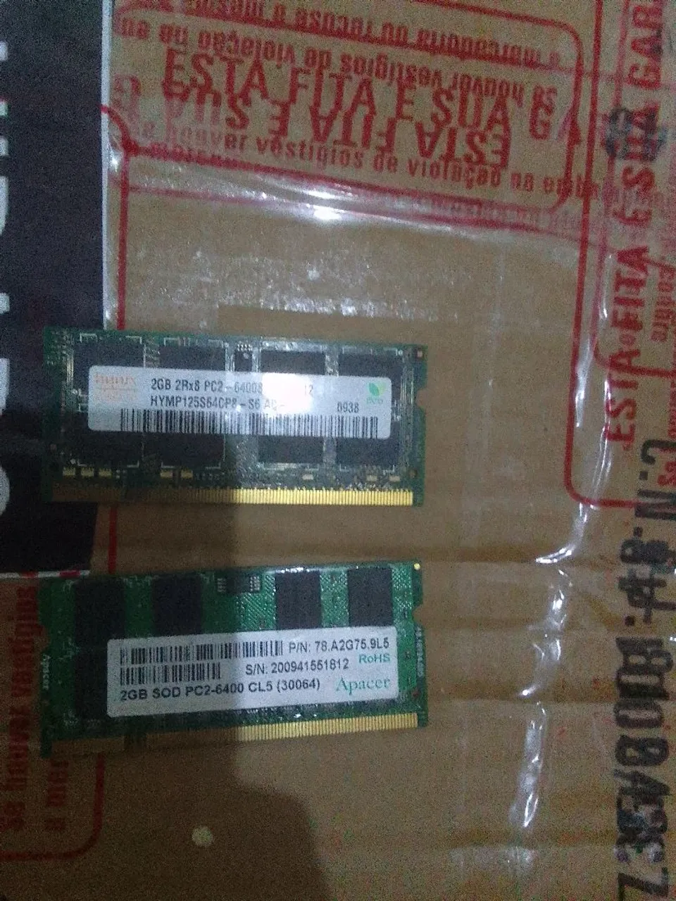 Memória RAM 2GB DDR2 para Notebook