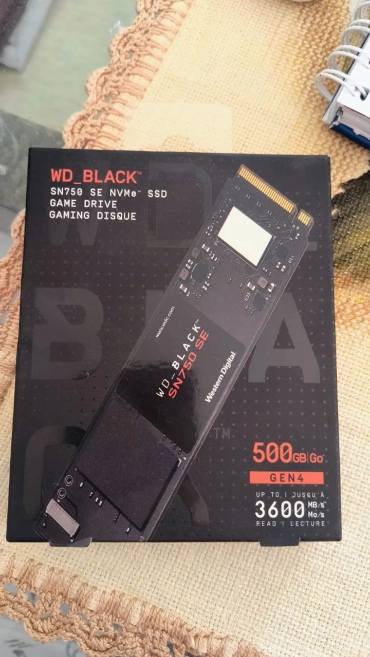 SSD 500Gb WD Black SN750 SE M.2 NVMe Gen4 Novo Lacrado Com Garantia