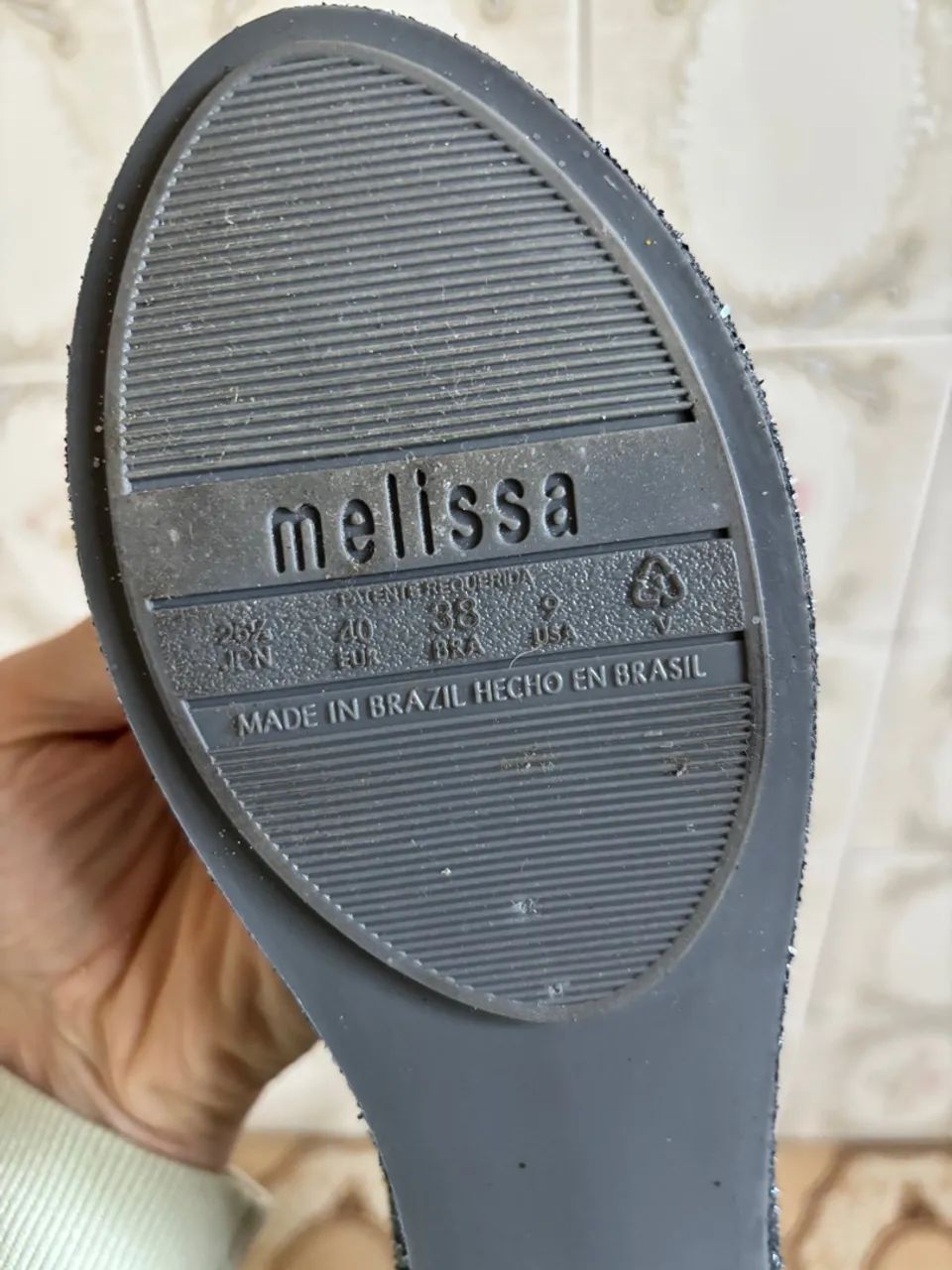 Melissa Ultra Glitter Cinza Tamanho 38 - Foto 3