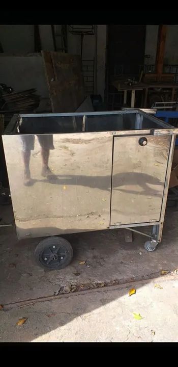 Carrinho para lanche em inox - Foto 2