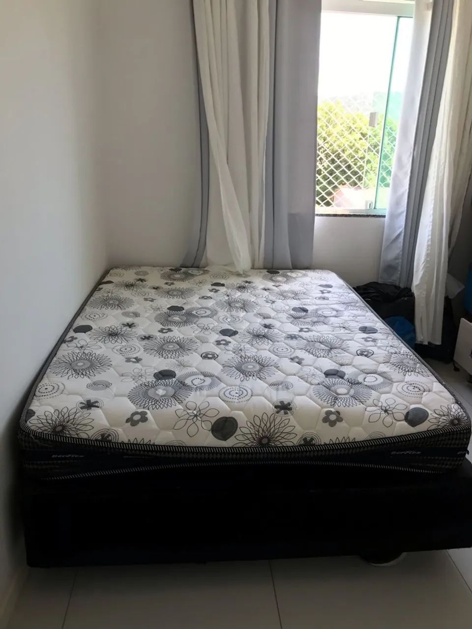 Cama Box Casal com Colchão