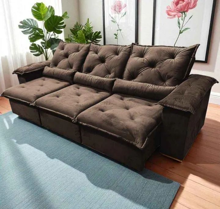 Luxuoso sofá retrátil e Reclinável 2.70m !! Promoção  - Foto 2